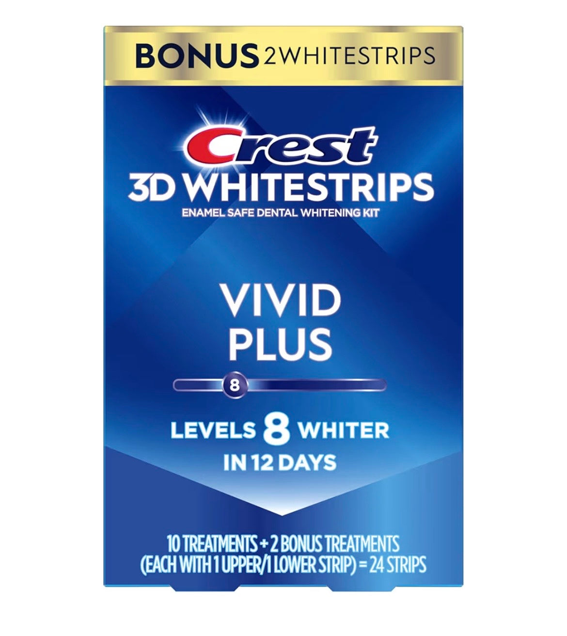 Crest 3D Whitestrips Vivid Plus