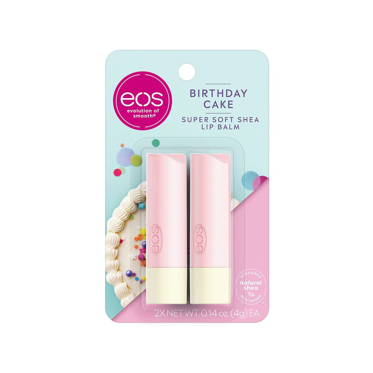 EOS Birthday Cake Duo Lip Balm